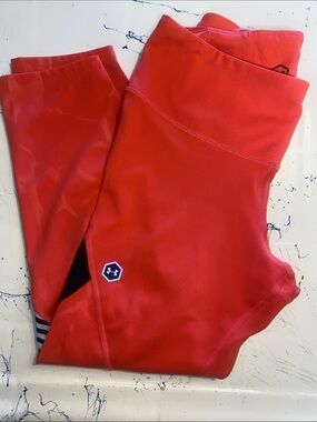 Under Armour Red Girls' Performance Leggings
